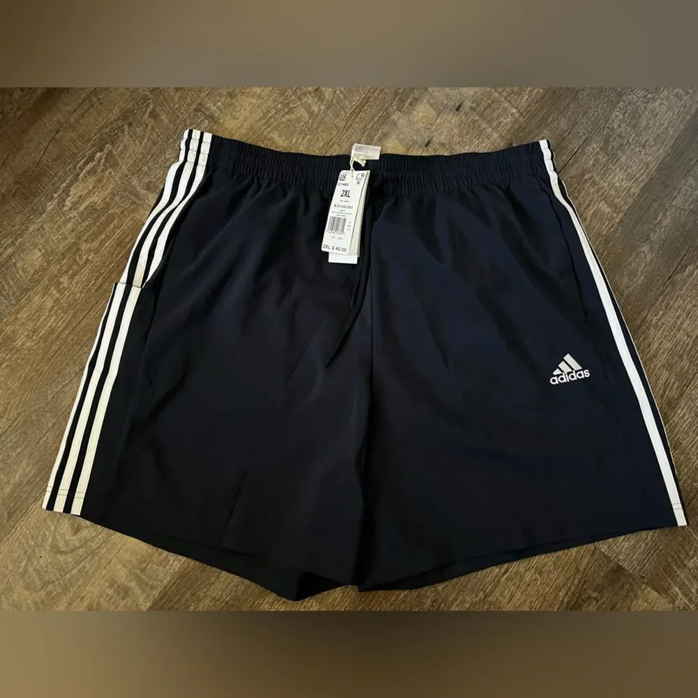 Adidas Men's 3-Stripe Chelsea Multisport Shorts-Size‎ 2XL